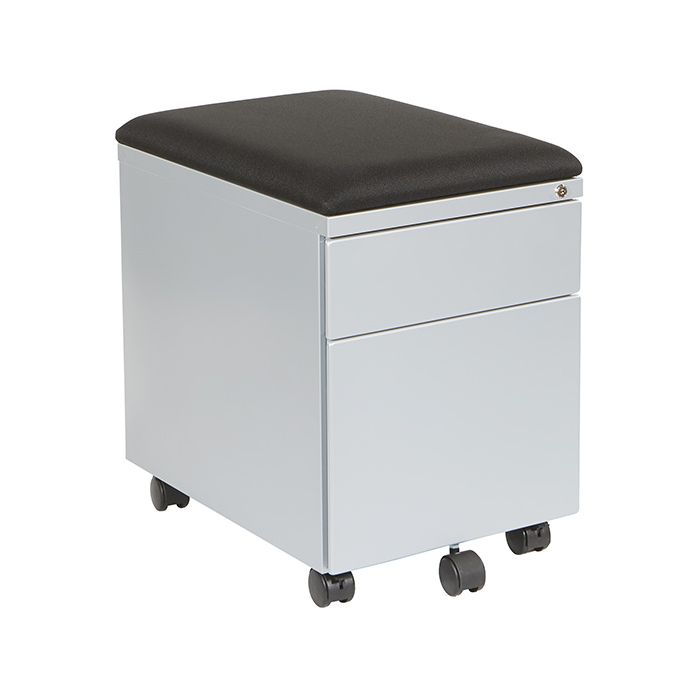 Mobile Box/File Pedestal With Cushion, 22"D